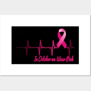 Breast cancer gifts pink ribbon breast cancer awareness Posters and Art
